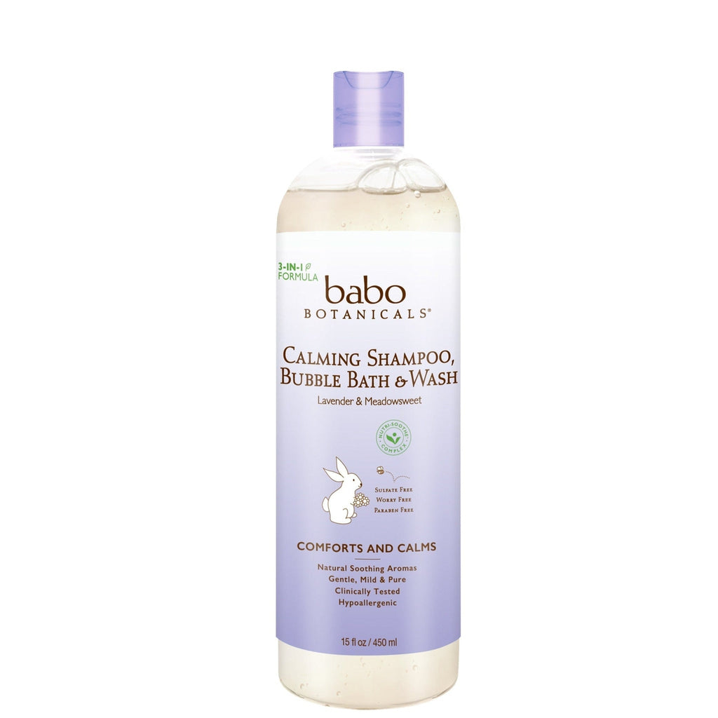 Babo Botanicals-Calming Bubble Bath, Wash & Shampoo-