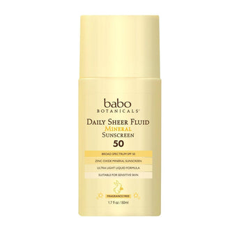 Babo Botanicals-SPF50 Daily Sheer Fluid Mineral Sunscreen-Sun Care-8061-01-LBLDailySheerFluidFrontcopy-The Detox Market | 
