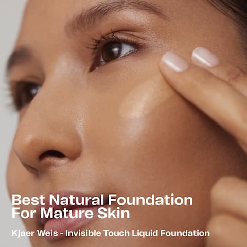 best natural foundation for mature skin is invisible touch liquid foundation