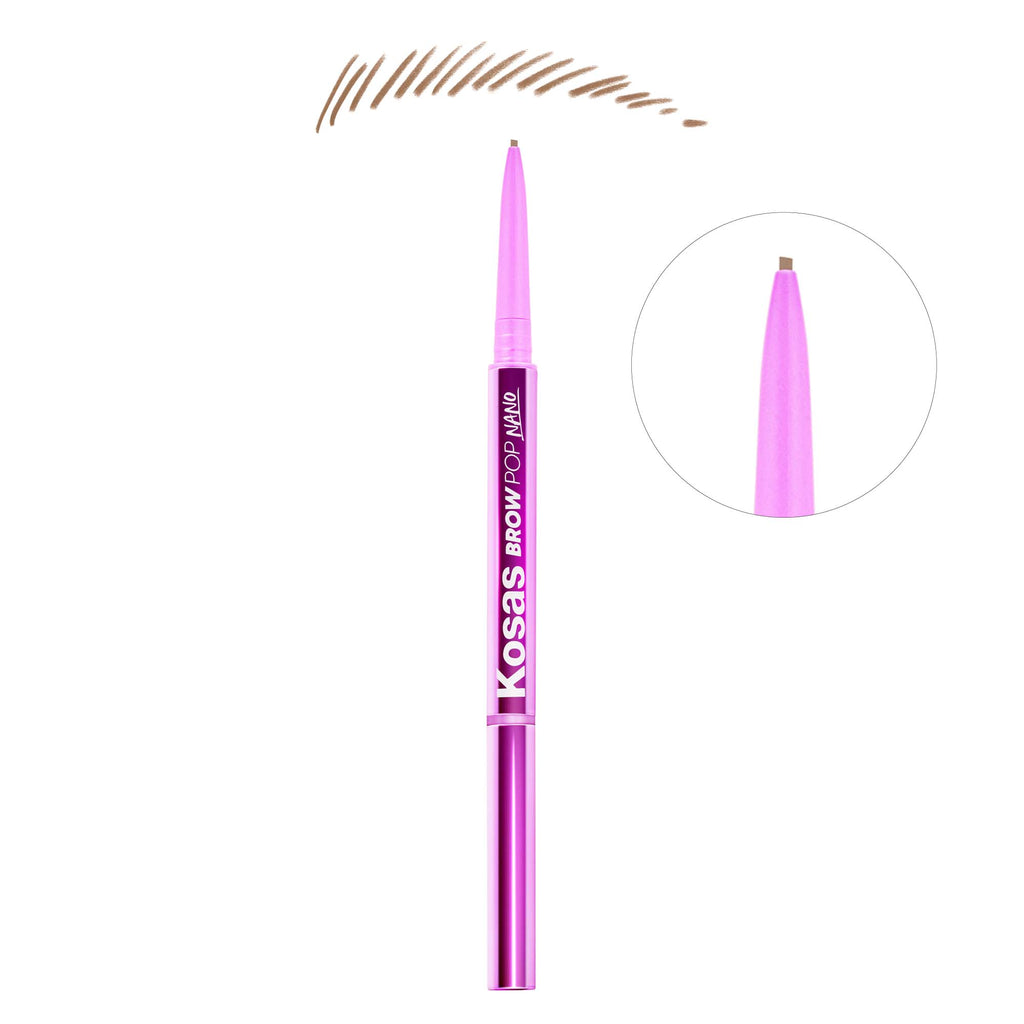 Brow Pop Nano Ultra-Fine Detailing Pencil - Makeup - Kosas - SoftBrownVessel2 - The Detox Market | Soft Brown